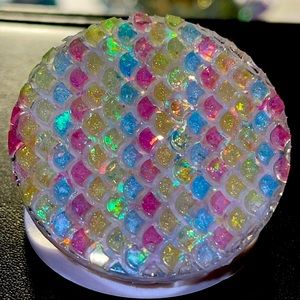 Homemade Handmade Mermaid Scales Pop Socket